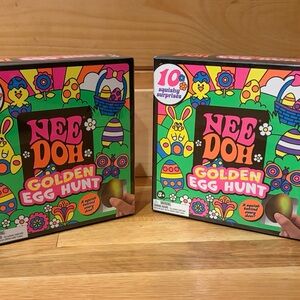 NeeDoh Golden Egg Hunt - Set of 2! NWT